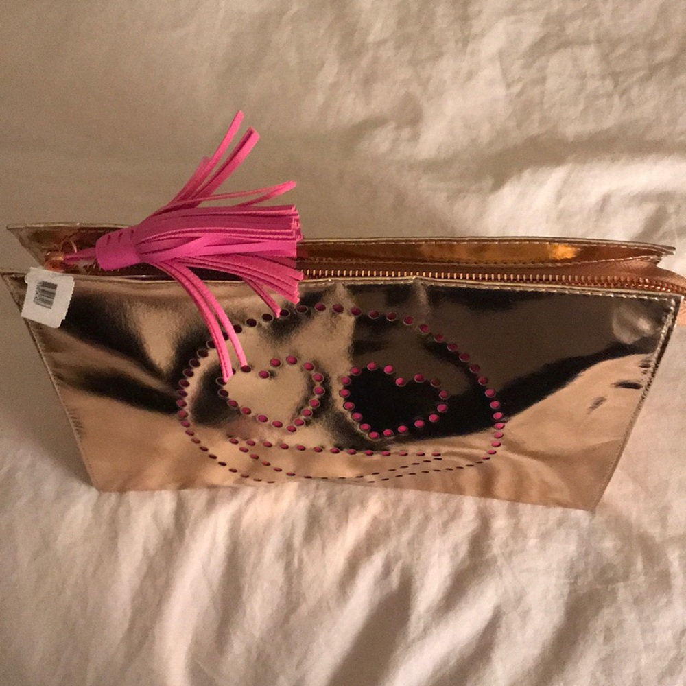 Emoji heart eyes love 😍cosmetic tote